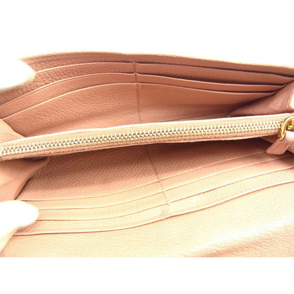 Miu Miu Wallet studded pink zipper long leather - Picture 5 of 6